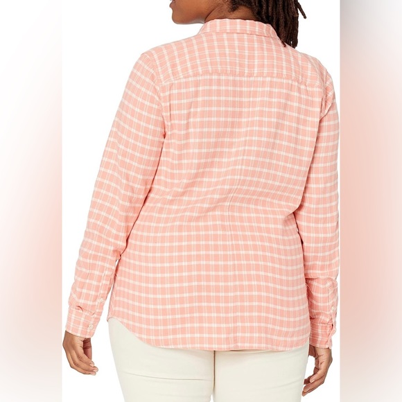 Goodthreads Women's Brushed Flannel Drop-Shoulder Long-Sleeve Shirt - Picture 2 of 6